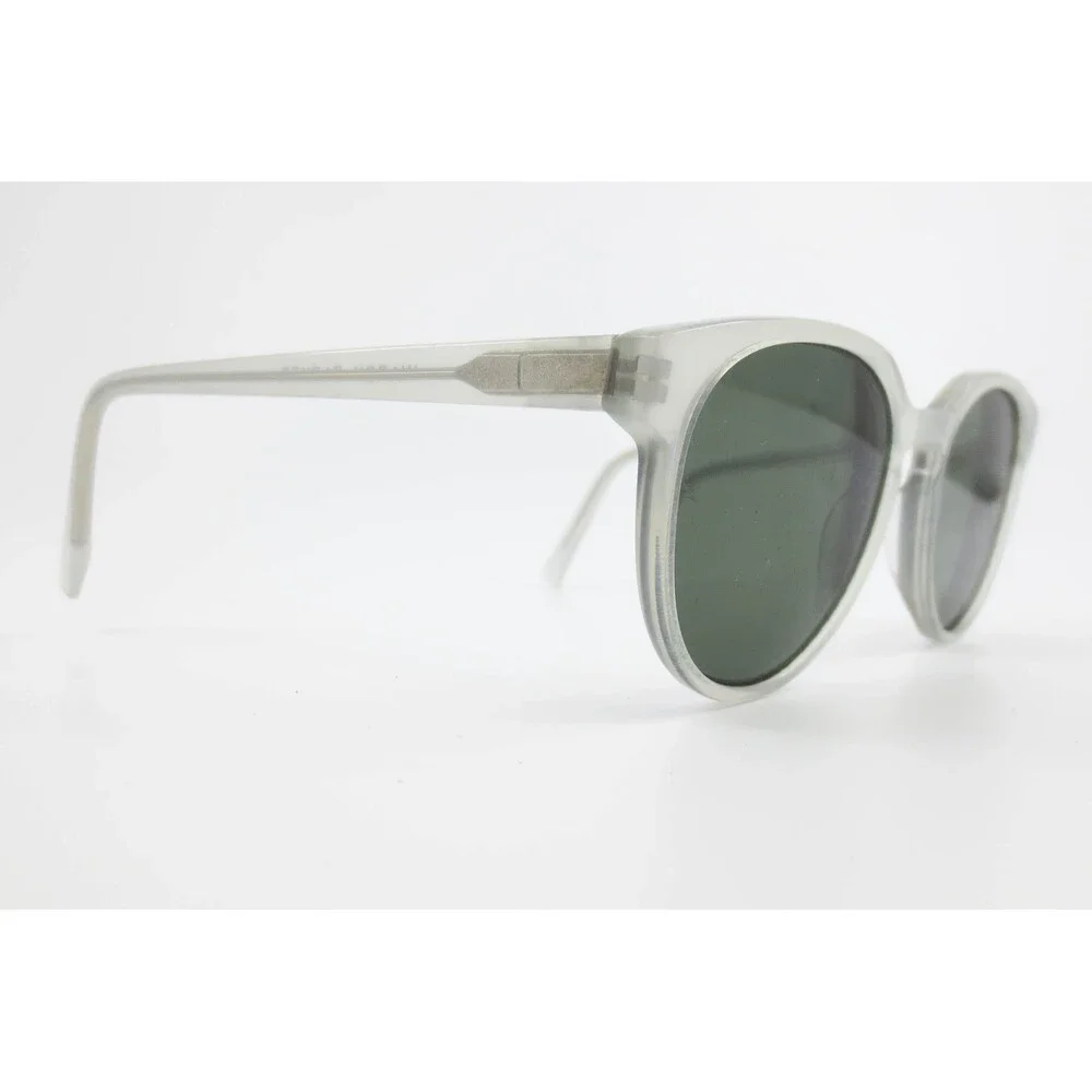 Giorgio Armani Frosted Clear Green Lens Sunglasses AR8032-M 5291/71 Italy 48-22